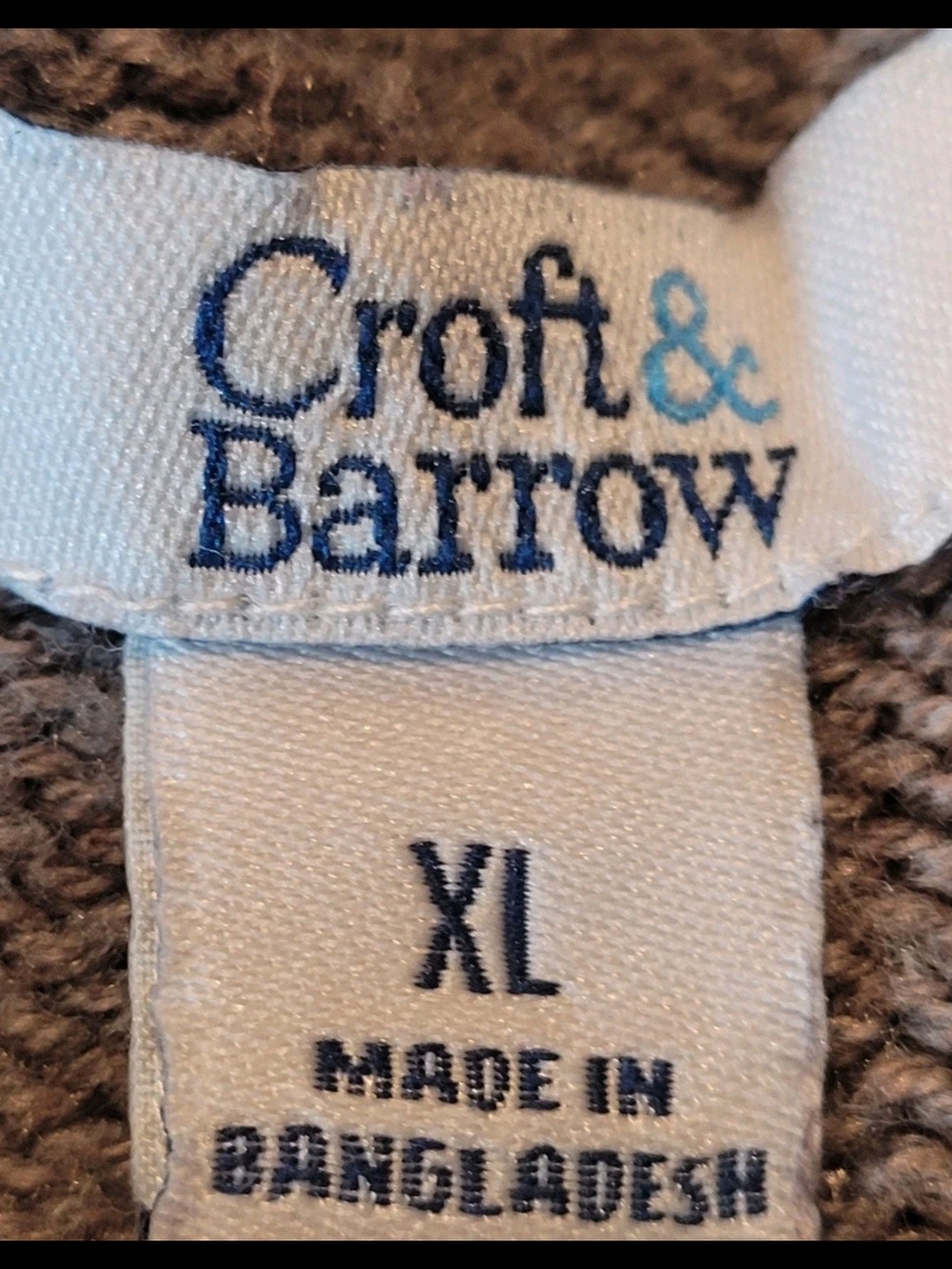 Croft & Barrow Women’s XL Gray Cable Knit V Neck Cotton Blend Sweater - Picture 3 of 8